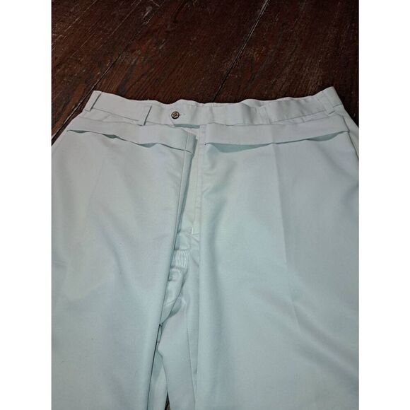 40x29 Izod Black Cream Pleated Front Cuffed Hem Dress Casual Pants with Pockets - Picture 3 of 4